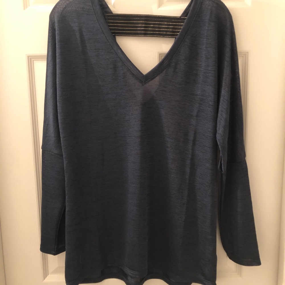 NWOT Stella & Dot sheer renegade top in green